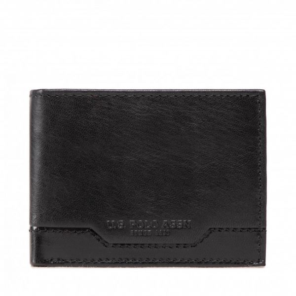 Portafoglio piccolo da uomo U.S. Polo Assn. - St H AIUS82349MHA000 Black