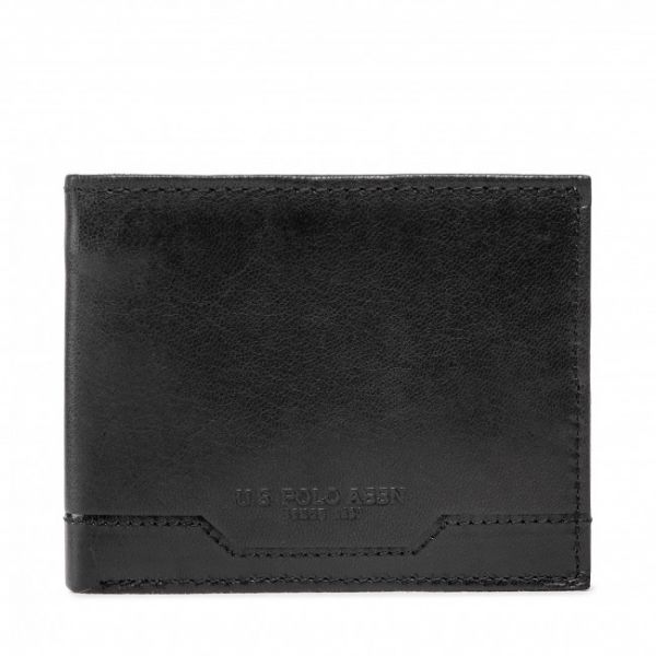 Portafoglio grande da uomo U.S. Polo Assn. - Sti.H AIUS82353 Black