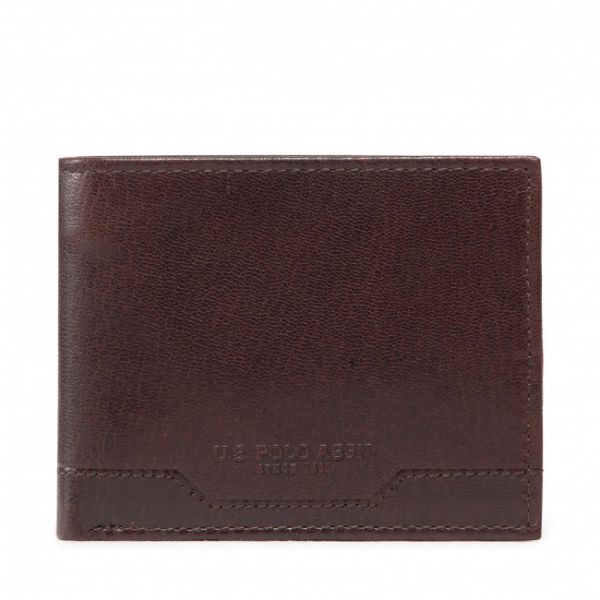 Portafoglio grande da uomo U.S. Polo Assn. - Sti.H AIUS82353MHA511 Dark Brown