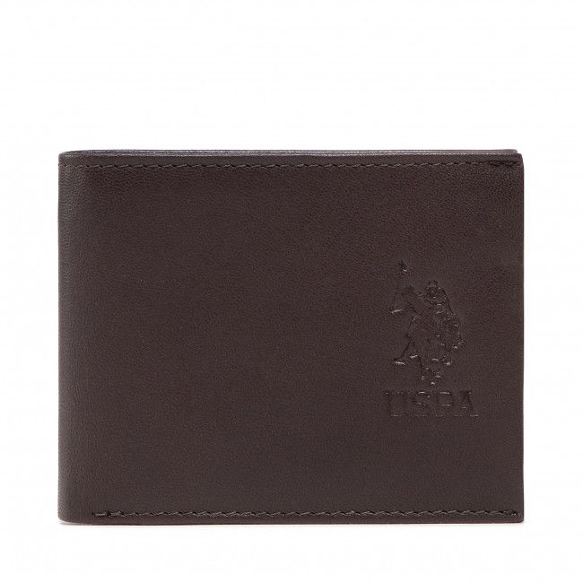 Portafoglio grande da uomo U.S. POLO ASSN. - Dorchester Hor. Wallet WIUDZ2187MHA500 Brown