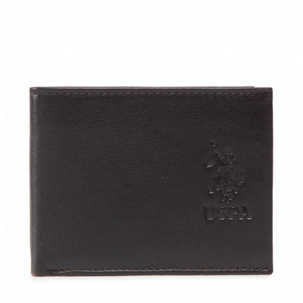 Portafoglio grande da uomo U.S. Polo Assn. - Dorchester WIUDZ2189MHA500 Brown