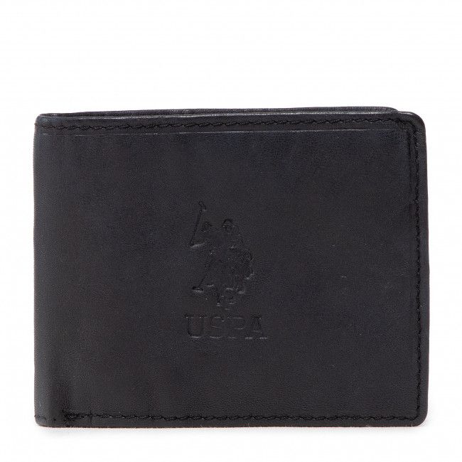 Portafoglio piccolo da donna U.S. Polo Assn. - Horiz Wallet w/Coin&amp;Flap WIUUY2260MHA000 Black