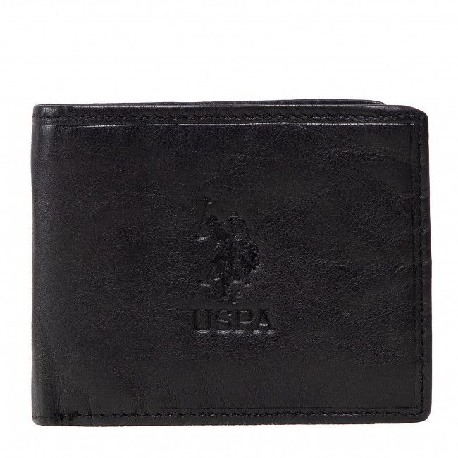 Portafoglio grande da uomo U.S. Polo Assn. - Horiz. Wallet WIUUY2262MHA000 Black