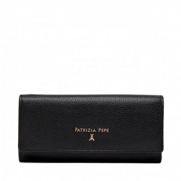 Portafoglio grande da donna Patrizia Pepe - CQ0215/L001-K103 Nero