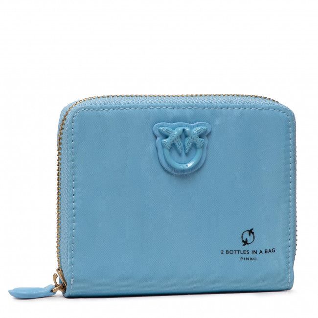 Portafoglio grande da donna Pinko - Taylor Wallet Zip Around M Rec PE 22 PRR 1P22P9 Y7UX Light Blue E57B