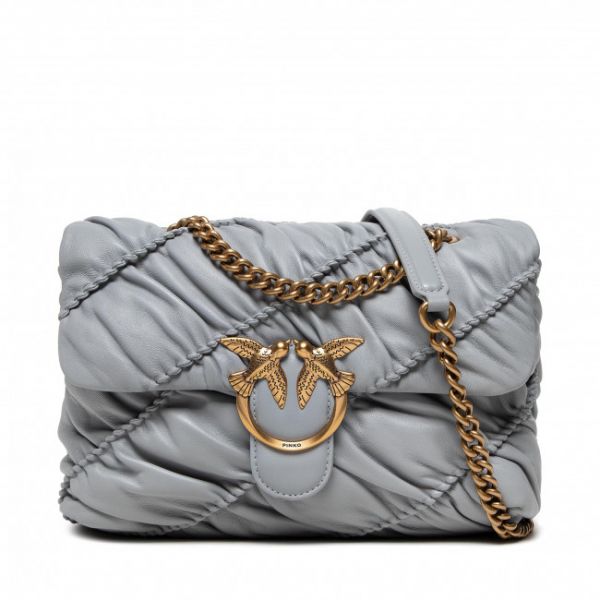 Borsetta PINKO - Love Classic Puff Ruffle 1 Cl AI 22-23 PLTT 1P22RK A03M Grey I47Q Borsetta PINKO - Love Classic Puff Ruffle 1 Cl AI 22-23 PLTT 1P22RK A03M Grey I47Q