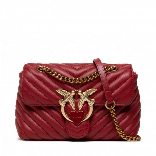 Borsetta Pinko - Love Mini Lady Puff Chevron Cl Al 22-23 PLTT 1P22UN A03Z Ruby Red R72Q Borsetta Pinko - Love Mini Lady Puff Chevron Cl Al 22-23 PLTT 1P22UN A03Z Ruby Red R72Q