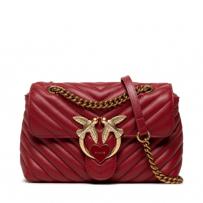 Borsetta Pinko - Love Mini Lady Puff Chevron Cl Al 22-23 PLTT 1P22UN A03Z Ruby Red R72Q