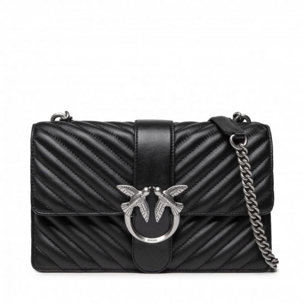 Borsetta Pinko - Love Classic Icon Cheron Cl AI 22-23 PLTT 1P22UH A03Z Black Z99O Borsetta Pinko - Love Classic Icon Cheron Cl AI 22-23 PLTT 1P22UH A03Z Black Z99O
