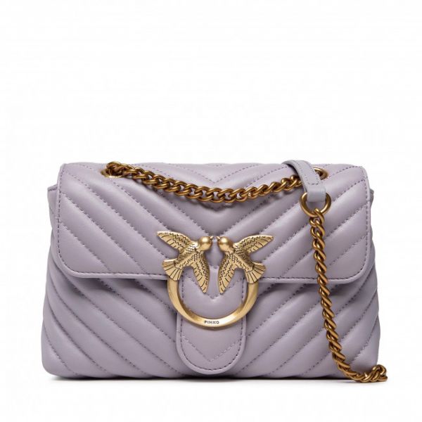 Borsetta PINKO - Love Mini Lady Puff Chevron 1 CL. Al 22-23 PLTT 1P22Z3 A03Z Grey I41Q Borsetta PINKO - Love Mini Lady Puff Chevron 1 CL. Al 22-23 PLTT 1P22Z3 A03Z Grey I41Q