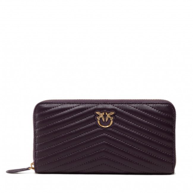 Portafoglio grande da donna PINKO - Ryder Wallet Zip Around L Chevr AI 22-23 PLTT 1P22XQ A03Z Purple WWAQ