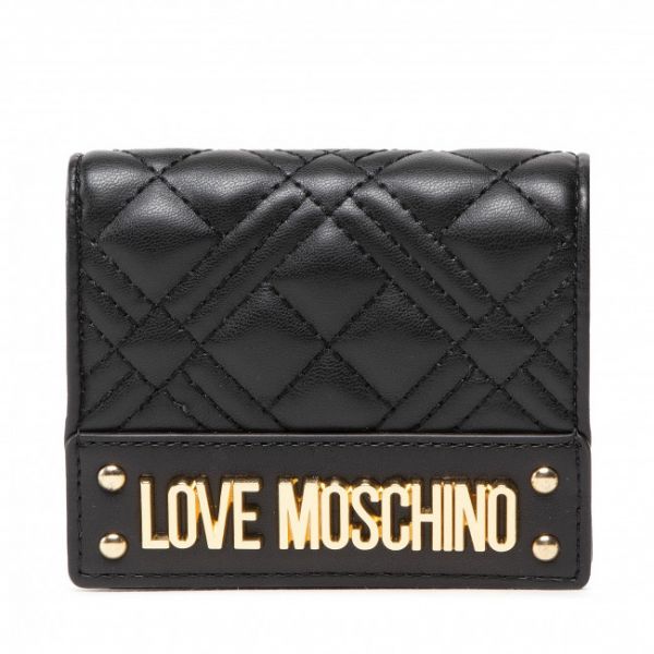 Portafoglio piccolo da donna LOVE MOSCHINO - JC5601PP0FLA0000 Nero
