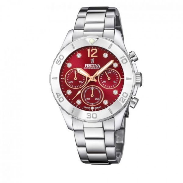 Orologio FESTINA - Boyfriend 20603/2 Silver/Red Orologio FESTINA - Boyfriend 20603/2 Silver/Red