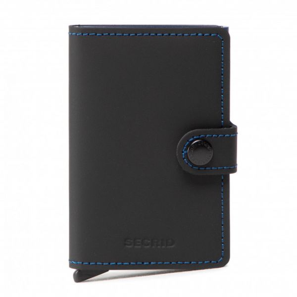 Portafoglio piccolo da uomo Secrid - Miniwallet MM Black &amp; Blue