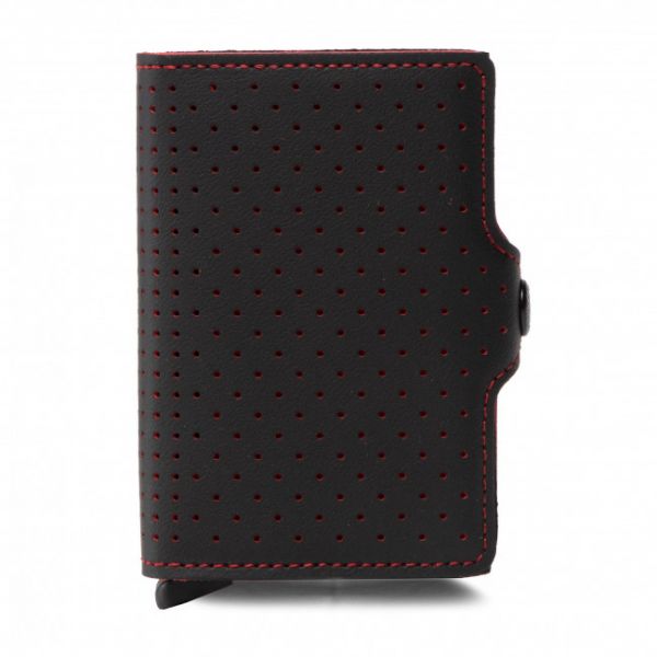 Portafoglio piccolo da donna Secrid - Twinwallet TPF Black/Red