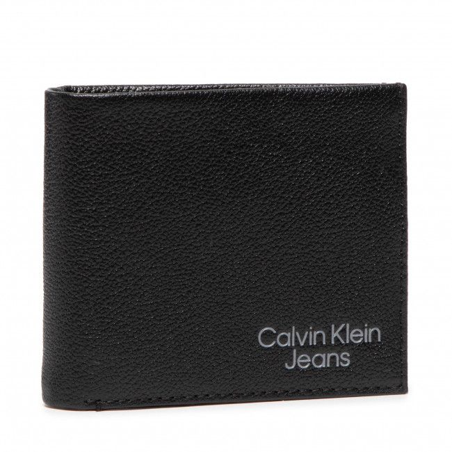 Portafoglio grande da uomo CALVIN KLEIN JEANS - Micro Pebble Biflod W/Coin K50K508902 BDS