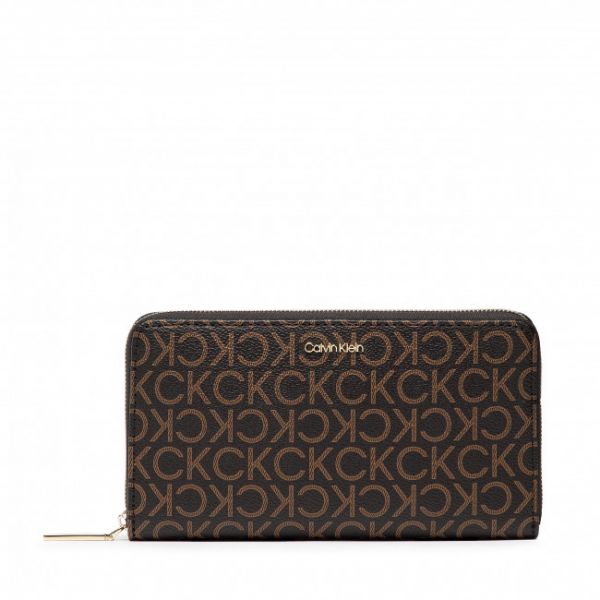 Portafoglio grande da donna CALVIN KLEIN - Ck Must Z/A Wallet Xl Mono K60K609546 BRW