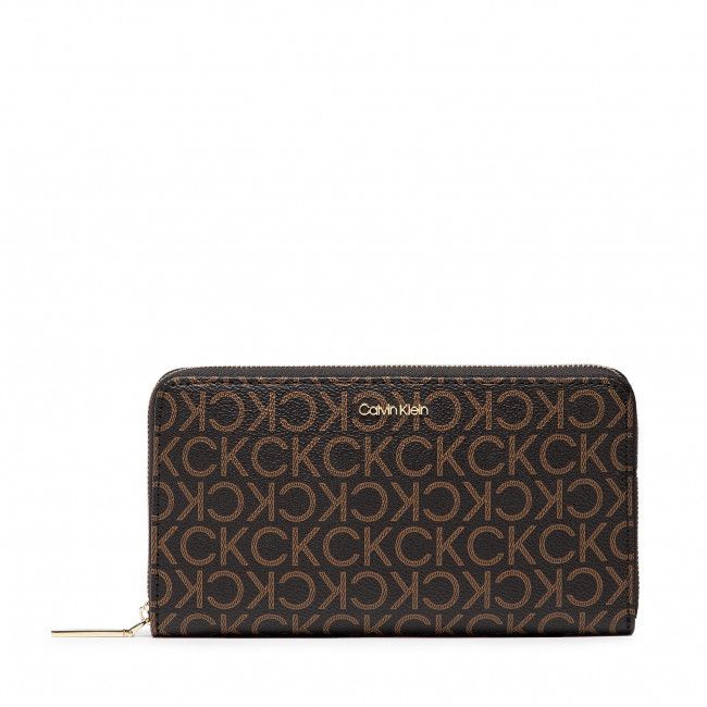 Portafoglio grande da donna CALVIN KLEIN - Ck Must Z/A Wallet Xl Mono K60K609546 BRW