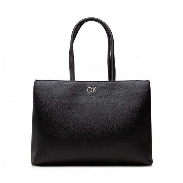 Borsetta Calvin Klein - Re-Lock Shopper W/Lptp Pouch Pbl K60K609394 BAX Black Borsetta Calvin Klein - Re-Lock Shopper W/Lptp Pouch Pbl K60K609394 BAX Black