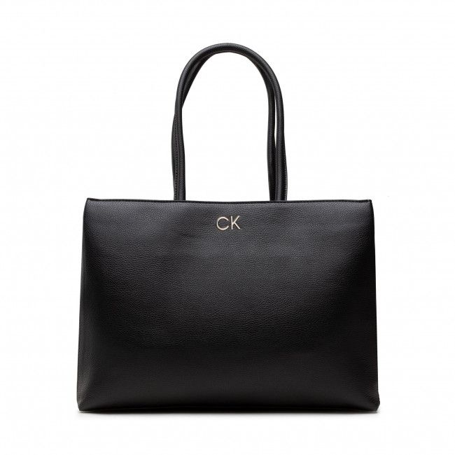 Borsetta Calvin Klein - Re-Lock Shopper W/Lptp Pouch Pbl K60K609394 BAX Black