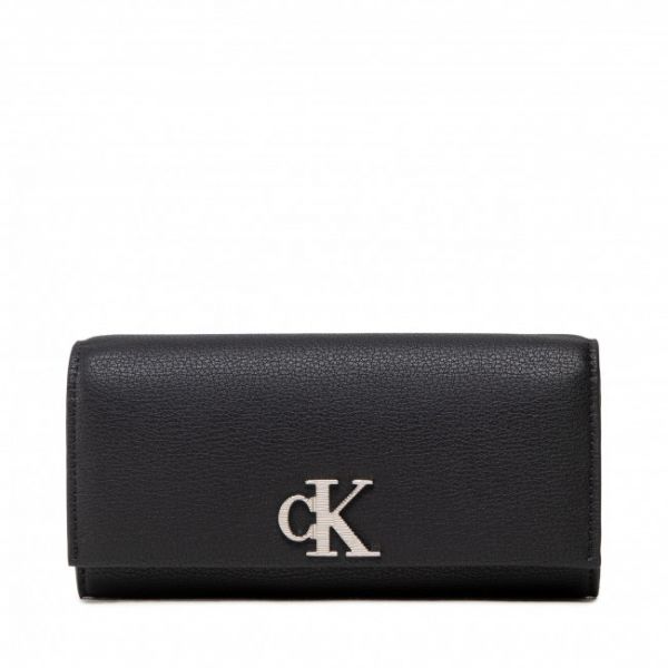 Portafoglio grande da donna CALVIN KLEIN JEANS - Texture Lomgfold K60K609829 BDS
