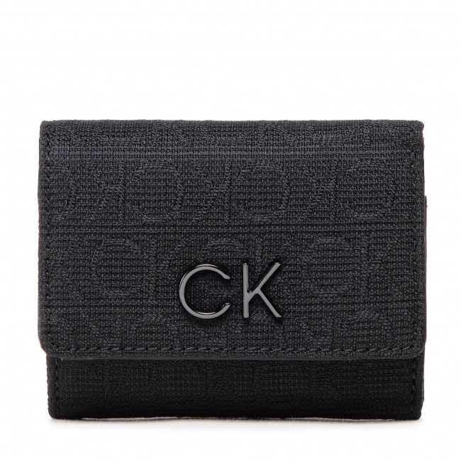 Portafoglio piccolo da donna Calvin Klein - Re-Lock Trifold Xxs Jqd K60K610004 BAX