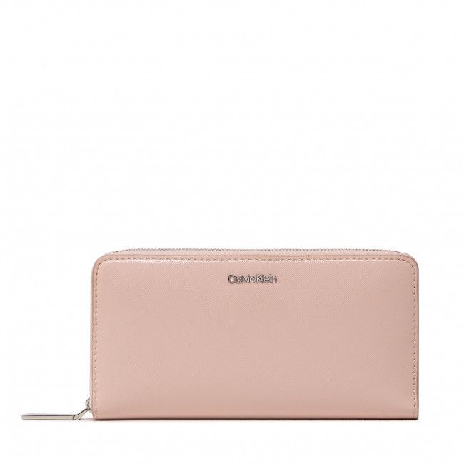 Portafoglio grande da donna CALVIN KLEIN - Ck Must Z/A Wallet Lg Saffiano K60K609999 TER