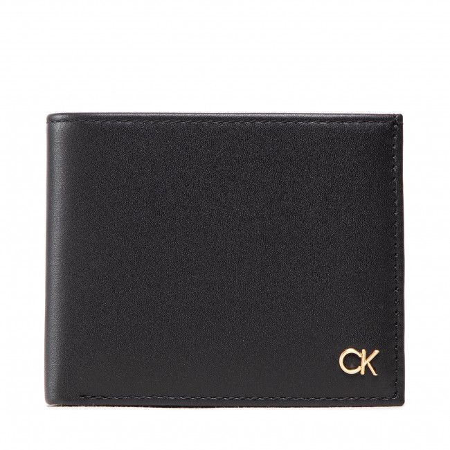 Portafoglio grande da uomo Calvin Klein - Ck Icon Bifold 5Cc W/Coin K50K509615 Ck Black BAX