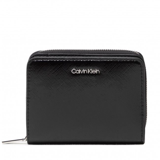 Portafoglio piccolo da donna Calvin Klein - Ck Must Z/A Wllt Flp Md Saffiano K60K609997 BAX