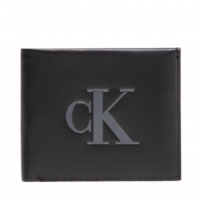 Portafoglio grande da uomo Calvin Klein Jeans - Monogram Soft Bifold W/Coin K50K509870 BDS