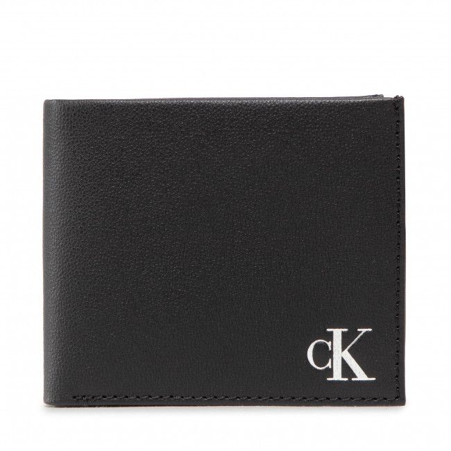 Portafoglio grande da uomo CALVIN KLEIN JEANS - Mono Silver Bifold W/Coin K50K509866 BDS