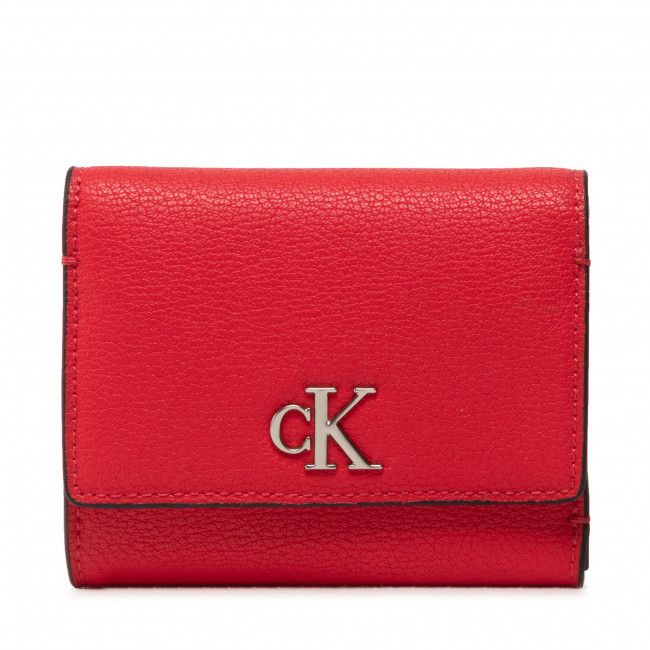 Portafoglio piccolo da donna Calvin Klein Jeans - Minimal Monogram Med Trifold K60K610107 XL6