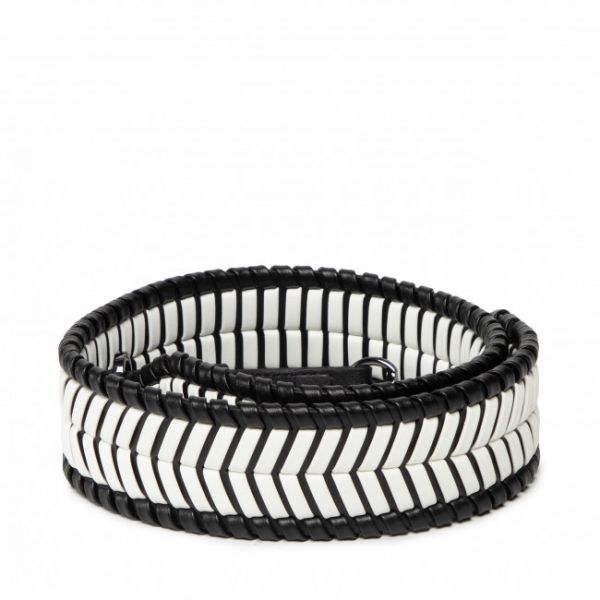 Tracolla intercambiabile KARL LAGERFELD - 220W3985 Blck/Wht Tracolla intercambiabile KARL LAGERFELD - 220W3985 Blck/Wht