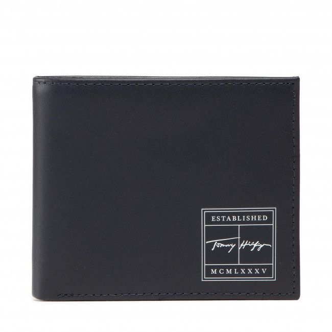 Portafoglio grande da uomo Tommy Hilfiger - Th Signature Cc And Coin AM0AM08600 DW5