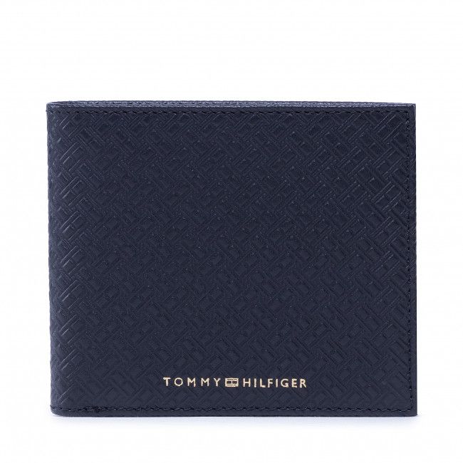 Portafoglio grande da uomo TOMMY HILFIGER - Premium Leather Mono Cc And Coin AM0AM08729 0GK