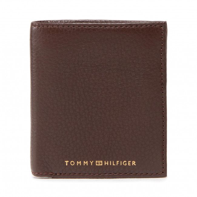 Portafoglio piccolo da uomo Tommy Hilfiger - Premium Leather Trifold AM0AM09388 GVU