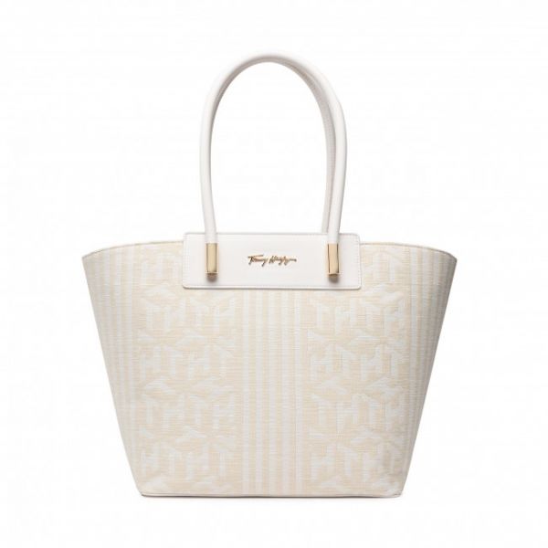 Borsetta TOMMY HILFIGER - New Tommy Tote Canvas AW0AW12310 0F7 Borsetta TOMMY HILFIGER - New Tommy Tote Canvas AW0AW12310 0F7