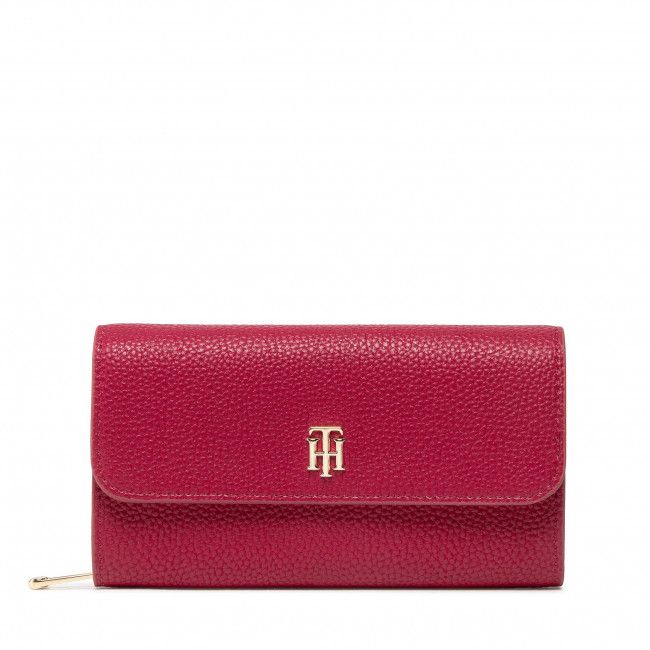 Portafoglio grande da donna Tommy Hilfiger - Th Element Large Flap Wallet AW0AW12079 XJV