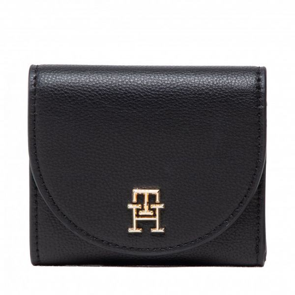 Portafoglio piccolo da donna TOMMY HILFIGER - Life Med Wallet AW0AW13627 BDS