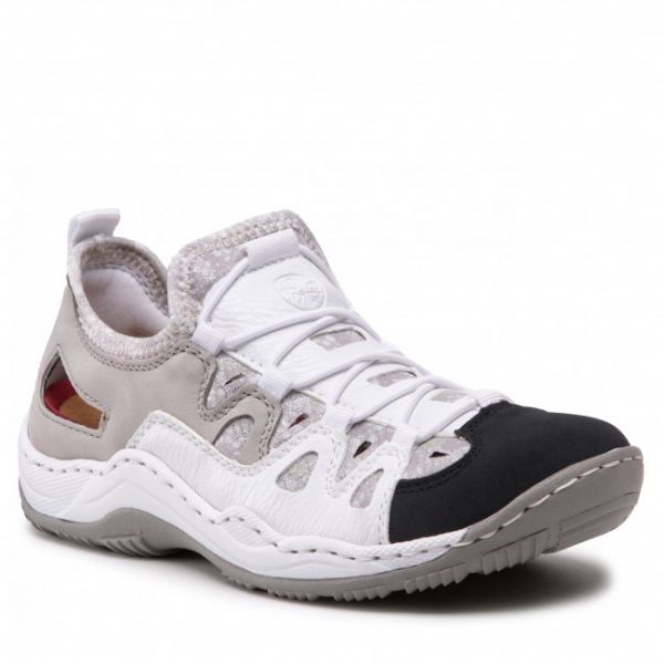 Scarpe basse RIEKER - L0539-80 Weiss Kombi Scarpe basse RIEKER - L0539-80 Weiss Kombi