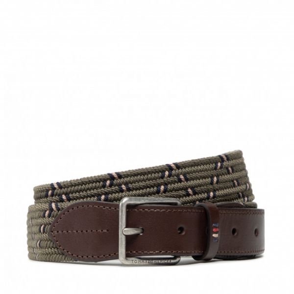 Cintura da uomo TOMMY HILFIGER - Casual Essential Elastic 3.5 AM0AM08480 RBN