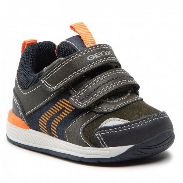Sneakers Geox - B Rishon B. B B150RB 022ME C3231 Dk Green/Orange Sneakers Geox - B Rishon B. B B150RB 022ME C3231 Dk Green/Orange