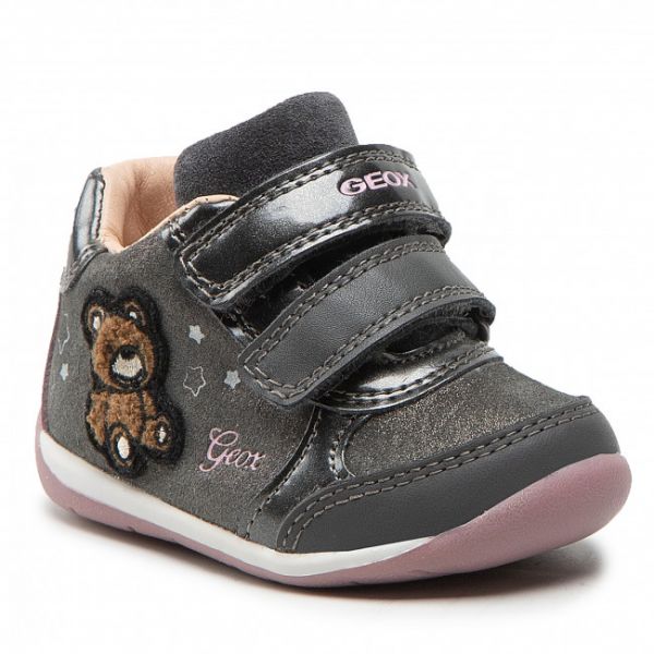 Sneakers GEOX - B Each G.A B260AA 077HI C1377 Dk Grey/Dk Pink Sneakers GEOX - B Each G.A B260AA 077HI C1377 Dk Grey/Dk Pink