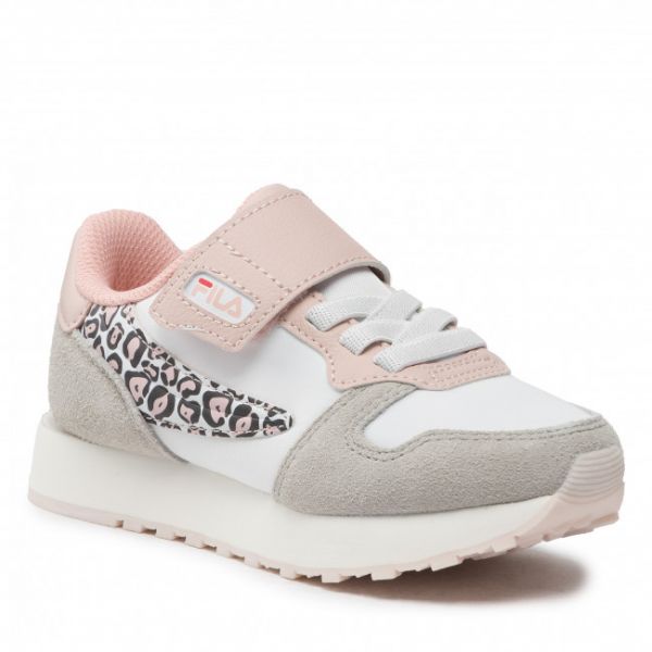 Sneakers FILA - Retroque Velcro Kids FFK0036.13071 White/Peach Whip Sneakers FILA - Retroque Velcro Kids FFK0036.13071 White/Peach Whip