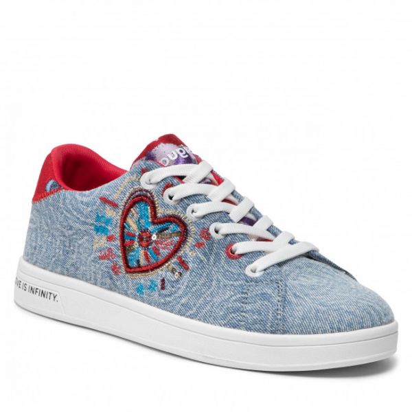 Sneakers DESIGUAL - Cosmic Heart Denim 22SSKD05 5006