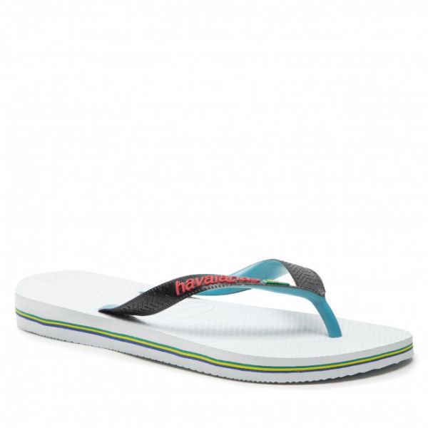 Infradito HAVAIANAS - Brasil Mix 41232060128 White/Black Infradito HAVAIANAS - Brasil Mix 41232060128 White/Black