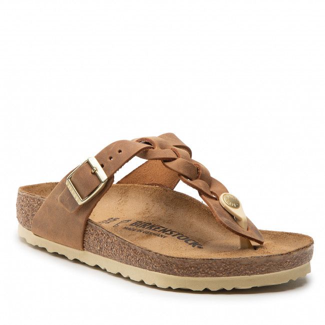 Infradito Birkenstock - Gizeh Braided 1021355 Cognac