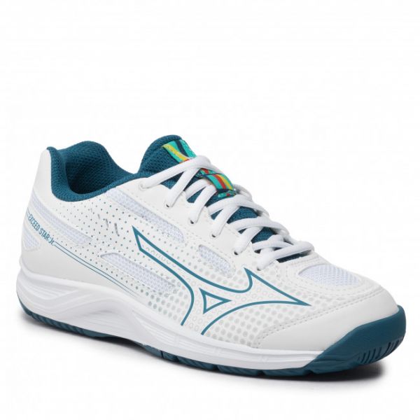 Scarpe Mizuno - Exceed Star Jr. Ac 61GA225530 White/Maroccan Blue/Turqoise Scarpe Mizuno - Exceed Star Jr. Ac 61GA225530 White/Maroccan Blue/Turqoise