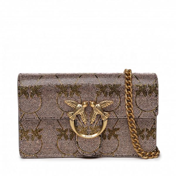 Borsetta Pinko - Love Pocket Shiny Logo AL 22-23 PLTT 1P22WV A03W Gold/Antiq ZZ6Q Borsetta Pinko - Love Pocket Shiny Logo AL 22-23 PLTT 1P22WV A03W Gold/Antiq ZZ6Q