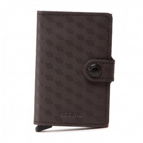 Portafoglio piccolo da uomo SECRID - Miniwallet Optical Brown/Orange